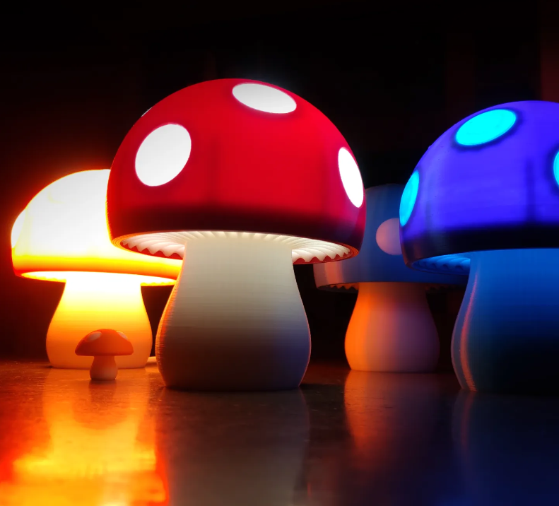 Mushroom Light — 3D printed by Moon Studio 3D